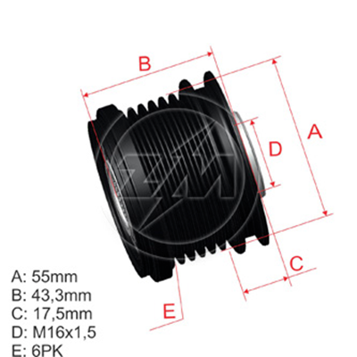 POLEA RUEDA LIBRE NISSAN