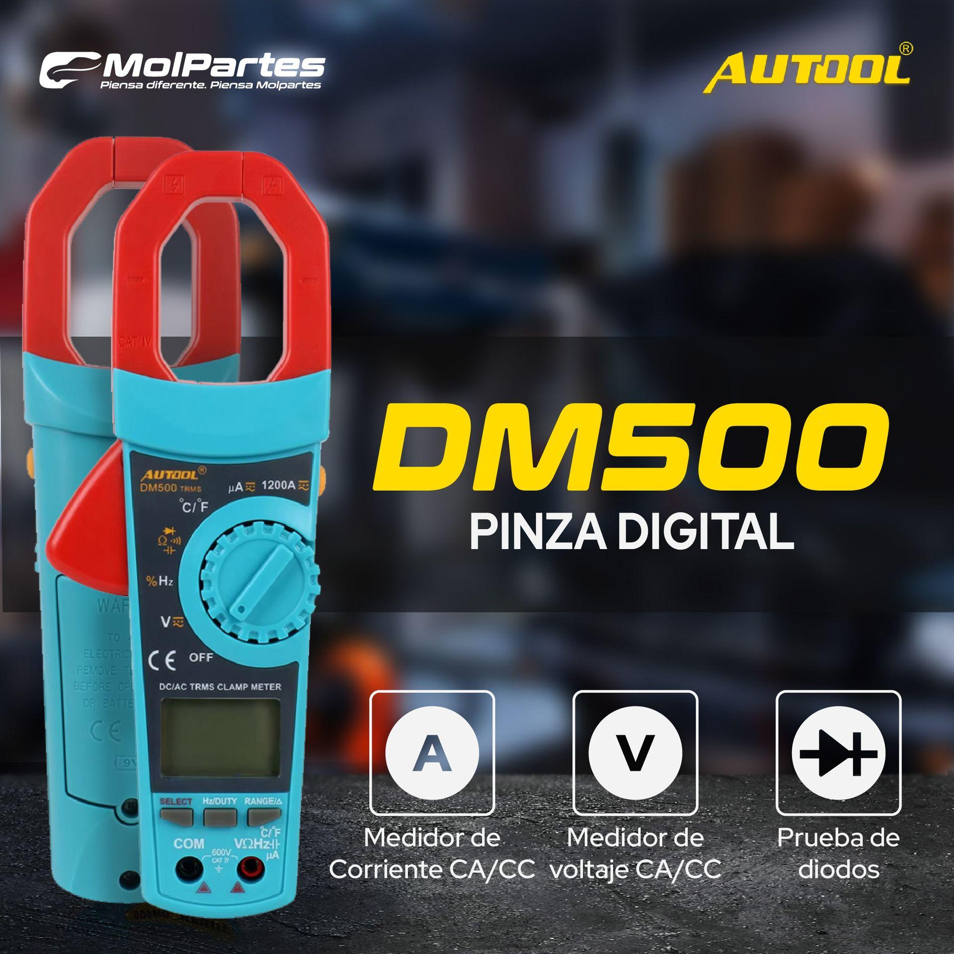 DM500 AUTOOL MULTÍMETRO Y PROBADOR DE RESISTENCIA COLOMBIA DM500 AUTOOL MULTÍMETRO Y PROBADOR DE RESISTENCIA COLOMBIA