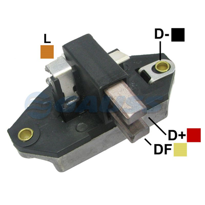 REGULADOR CHEVROLET CHEVETTE MONZA LUV 12 55 CON ESCOBILLAS TIPO BOSCH (GA1275-GA1277)