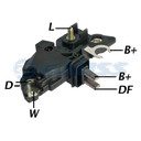 ﻿REGULADOR CHEVROLET CORSA ZAFIRA 12 TORNILLO TIPO BOSCH (GA1425)﻿