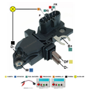 ﻿REGULADOR VOLVO B12 FH12 FM SCANIA 24V F00M144119 F00M145246 F00MA45247 F00MA45248 F00M144118 (GA1448)﻿