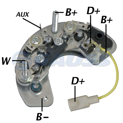 RECTIFICADOR LAND ROVER 65AMP 6X35A TIPO LUCAS