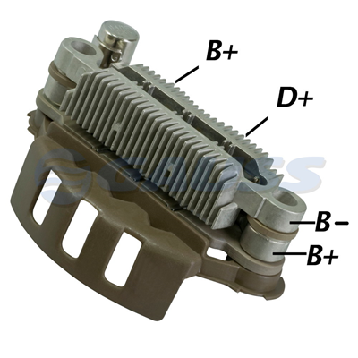 RECTIFICADOR MITSUBISHI FORD MAZDA 105AMP 8X35A 85MM TIPO MITSUBISHI