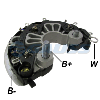 RECTIFICADOR MB MERCEDES BENZ 120AMP 6X50A AVALANCHE (GA298) TIPO BOSCH