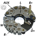 RECTIFICADOR VW VOLKSWAGEN SERIE 469 IR EF 115AMP 8X50A TRIDIODO TIPO BOSCH