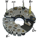 RECTIFICADOR CUMMINS NAVISTAR 130AMP 8X50A M6 M8X50 M5X45 TRIDIODO TIPO BOSCH