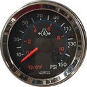 MARCADOR ACEITE MECANICO 150PSI ARO CROMADO