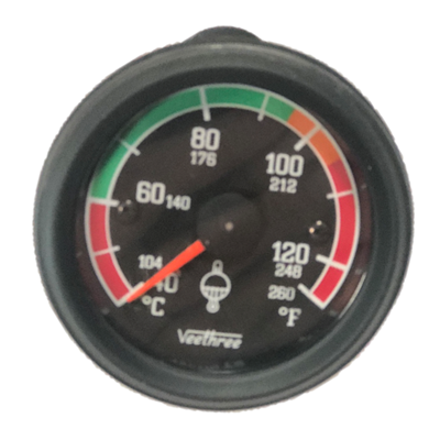 MARCADOR TEMPERATURA AGUA MECANICO 72" 1 83M ESCALA COLOR ARO NEGRO