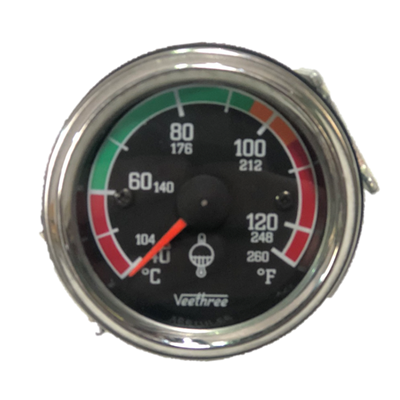 MARCADOR TEMPERATURA AGUA MECANICO 144" 3.66M ESCALA COLOR ARO CROMADO