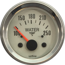 MARCADOR TEMPERATURA AGUA ELECTRICO 12V 40Ø-120Ø TABLERO BLANCO ARO CROMADO