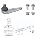 ROTULA INF VOLKSWAGEN GOL 95-96 PARATI 1996 123N.M
