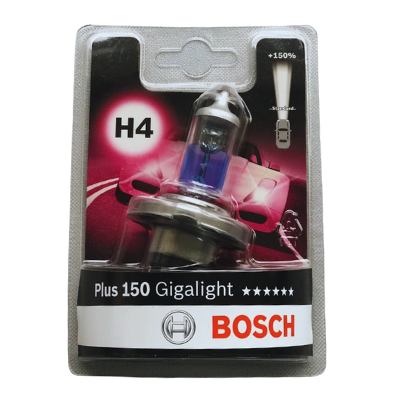 BOMBILLO HALOGENO H4 P43 12V 5560W FARO GIGALIGHT PLUS 150% PREMIUM BLISTER X 1 1987301136 64193NL-HCB 50440NXNU