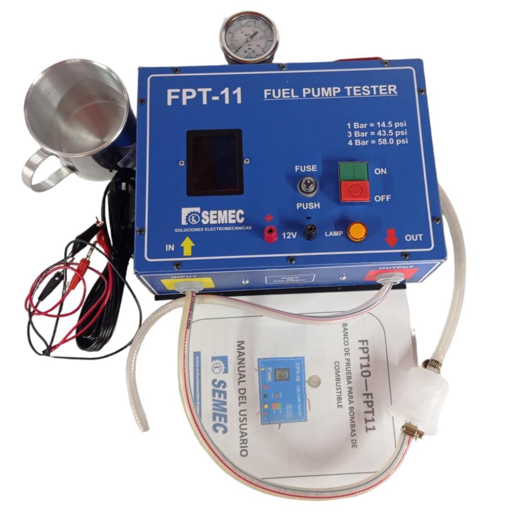 EQUIPO DE DIAGNOSTICO PARA BOMBA DE GASOLINA EN MOTOCICLETA UNIVERSAL FPT11 