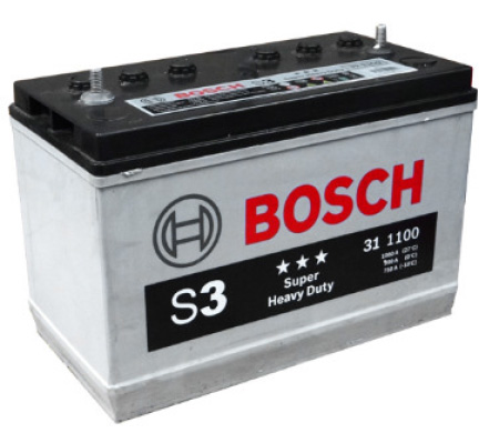 BATERIA BOSCH ECU S3 - 102 AH - 1250 CAJA 30T (720,I,L 32,8 AN 17,2 AL 24,2 CM)