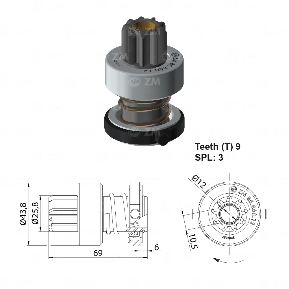 BENDIX BLAZER DELCO 9D