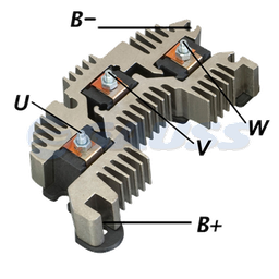 [07GA1801] RECTIFICADOR P900 KODIAK 120AMP 6X50ATIPO DELCO