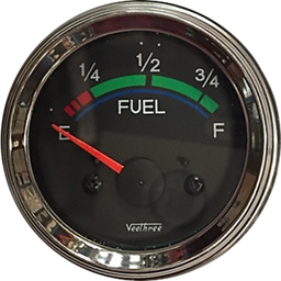 [16267017] MARCADOR GASOLINA SIN FLOTADOR 24V ARO CROMADO