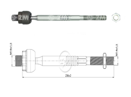 [51ZM-17011643] TERMINAL AXIAL HONDA FIT 08-12 