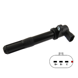 [29GC4288] BOBINA ENCENDIDO FIAT 500 1.4 10-11 0986221043 DMB861 3P SIN MODULO  GC4288