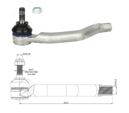 [51ZM-27011644] TERMINAL EXTERNA DIRECCION ACURA CSX HONDA CIVIC SAAB 9-3