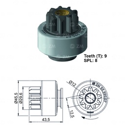 [858559007] BENDIX FORD ECO SPORT FOCUS TIPO VALEO T-9