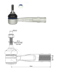 [51ZM-27011109] TERMINAL EXTERNA IZQ JEEP COMPASS