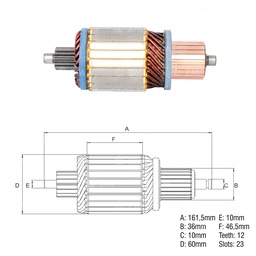 [438381802] INDUCIDO 29MT CASE CUMMINS KENWORTK INTERNATIONAL TIPO DELCO RELACIONADO 3.3KW 12V 12ESTRIAS
