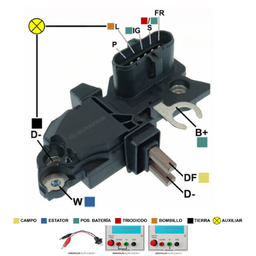 [07GA297] ﻿REGULADOR VOLVO B12 FH12 FM SCANIA 24V F00M144119 F00M145246 F00MA45247 F00MA45248 F00M144118 (GA1448)﻿