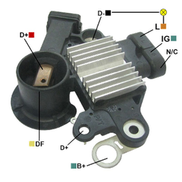 [07GA716] REGULADOR CHEVROLET AVEO 3 PINES A LA IZQUIERDA 12 3 L-IG-N C TIPO DELCO (GA1796)