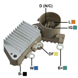 [07GA818] REGULADOR CHEVROLET SPRINT TERMINALES D-IG-L TERMINAL L SIN REACCION 126000-0720 TIPO NIPONDENSO