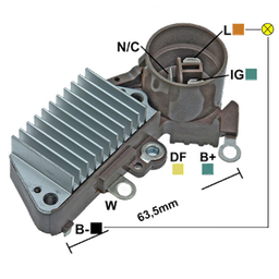 [07GA829] REGULADOR HONDA CIVIC 84-87 SUZUKI SJ413 12 CONECTOR REDONDO 3 C-IG-L TIPO NIPPONDENSO