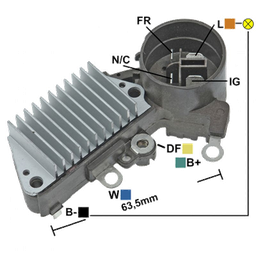 [07GA842] REGULADOR HONDA ACURA 92-93 12 4 N C-FR-IG-L SEÑAL LRC TIPO NIPPONDENSO