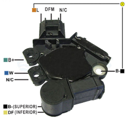 [07GA911] REGULADOR FORD FIESTA SUPER CHARGER ECO SPORT 12 3 L-DFM-N C TIPO VALEO