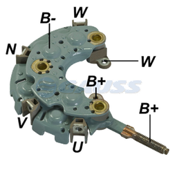 [07GA1160] RECTIFICADOR TOYOTA HONDA 85AMP 8X35A 100MM TIPO NIPON DENSO