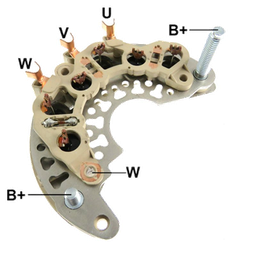 [07GA1402] RECTIFICADOR SSANGYONG ACTYON REXTON 2.0 115AMP 6X50A M8X33MM AVALANCHE (GA707) TIPO DELPHI