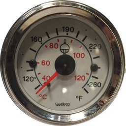 [16057262] MARCADOR TEMPERATURA AGUA MECANICO 144" 3.66M TABLERO BLANCO ARO CROMADO