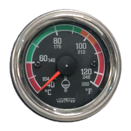 [16057629] MARCADOR TEMPERATURA AGUA MECANICO 72" 1.83M ESCALA COLOR ARO CROMADO