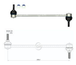 [51ZM-37011064] BIELETA BARRA ESTAB RENAULT DUSTER 1.6 2.0 4X2 4X4 2013-2021 OROCH CAPTUR